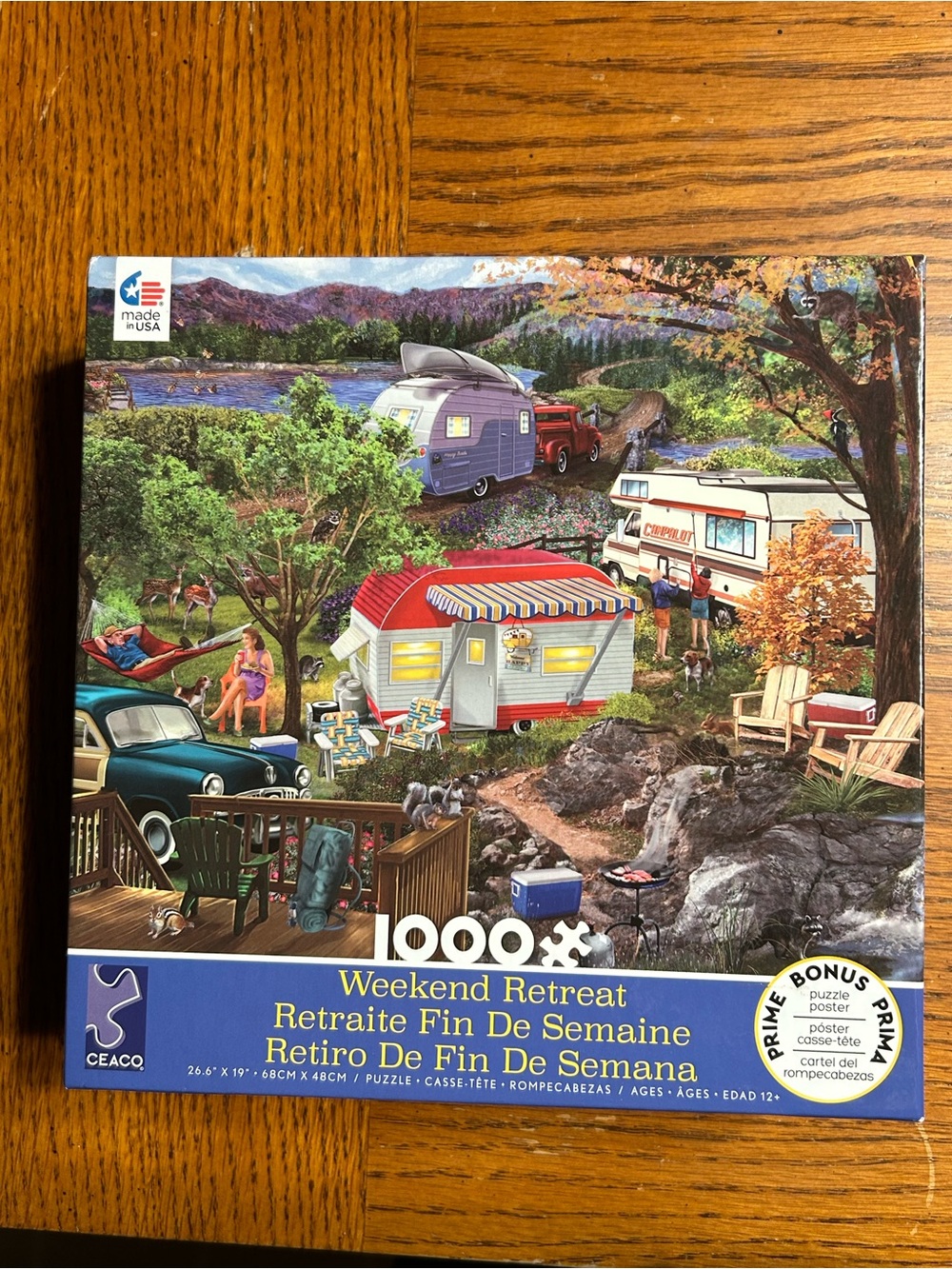 Weekend Retreat Camping Scene 1000-Piece Puzzle - by Ceaco